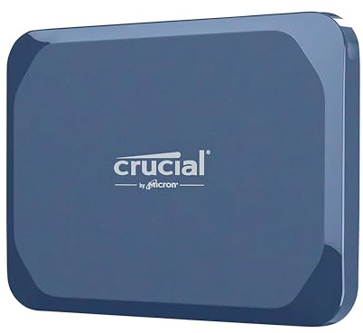Crucial X10 - Ssd - Verschl?sselt - 1 Tb - Extern (tragbar) - Usb 3.2 Gen 2x2 (usB-C Steckverbinder) - 256-BiT-Aes - Matte Blue (ct1000x10ssd9)