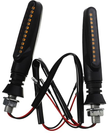 Alipis 1 Par Luz de Señalización LED Motocicleta Intermitentes Impermeables Instalación Accesorio Vehículos Eléctricos