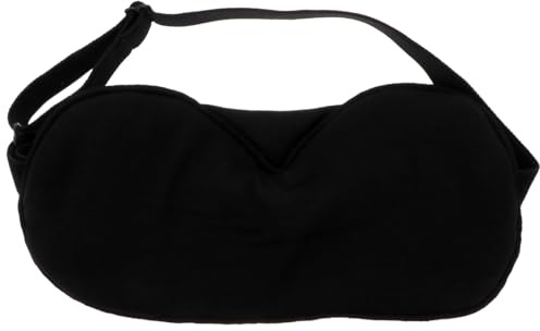 SOPOTUTU Masque de Sommeil Yeux Noir, Masque de Voyage Occultant, Bandeau Souple et Léger, Confortable sans Pression, pour Voyage, Sieste et Sommeil Profond, Unisexe