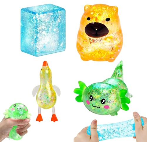 4 st Taba Squishy, söt katt tass squishies fidgetleksaker