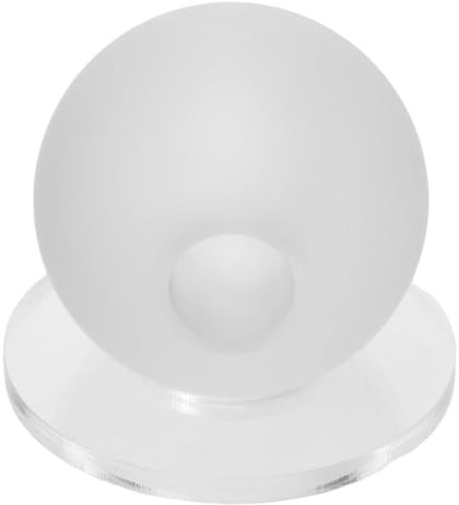 Hemobllo Entraîneur de Coups de Billard Trou 16 MM Balle Blanche Transparente Mate en Résine Antidérapante Outil D’Entraînement pour Débutants au Billard et Snooker Accessoire Précis