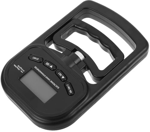 ARTSEWPLY Dinamometro Digitale per Forza di Presa Mano Ricaricabile con Display Lcd, Impugnatura Regolabile e Memoria Automatica – Misuratore Portatile 180 Kg per Allenamento Fitness e Test