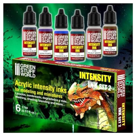 Green Stuff World GSW9352 - Set x6 Intensity Inks - Set 2 - Neu
