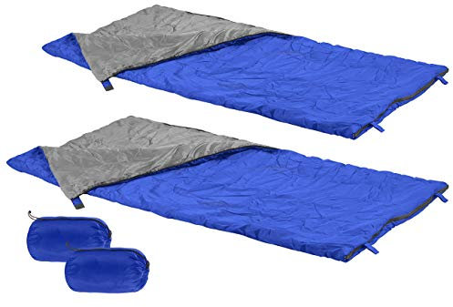 PEARL Minischlafsack: 2er-Set Decken-Schlafsäcke, 200 g/m² Hohlfaser-Füllung, 190 x 75 cm (Trekkingschlafsack, Superleichter Sommerschlafsack, Luftmatratze)