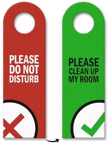 10x Please do not disturb - Please clean up my room