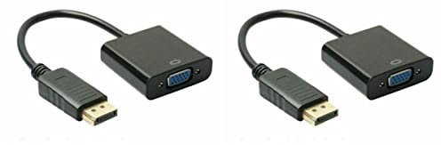 Mobestech 2 Piezas Adaptador De Computadora Adaptador USB Convertidor De Video con Cable USB Adaptador Macho a Vga Hembra Al Adaptador Vga 1080p Alta Definición Cabeza Masculina