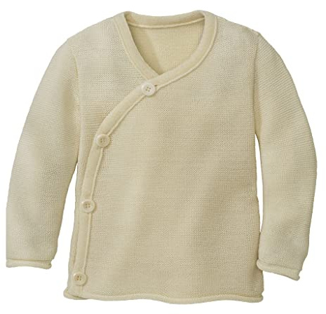 Disana Baby-Jacke Baby & Kinder - 100% Bio-Merino - atmungsaktiv, angenehm warm Unisex Gr. 50 – 92 – nachhaltig & fair – mit Wickelverschluss - Made in Germany