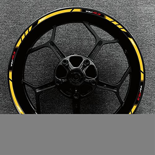 Felgenband Motorrad-Innen- Und Außenradnaben-Aufkleber, Dekorative Felge, Wasserdicht, Hochreflektierend, Für YAMAHA YZF R3(Color:20)