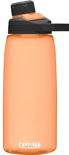 CamelBak Chute Mag BPA Free Water Bottle with Tritan Renew - Magnetic Cap Stows While Drinking, 32oz, Desert Sunrise