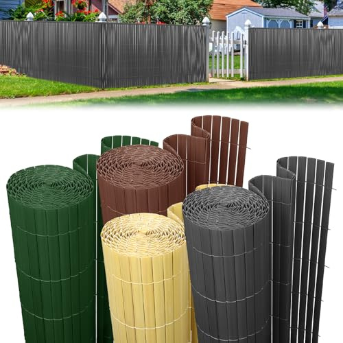 Izrielar Tapis brise-vue en PVC - 160 x 400 cm - Vert - Avec serre-câbles - Revêtement de balcon - Renforcement en 3 poids - Protection contre le vent - Pour balcon, clôture de jardin - Résistant aux