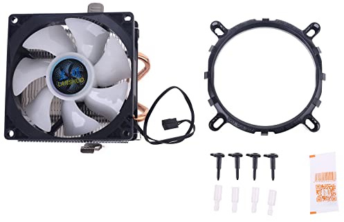 BaoFufc CPU Leise LGA / 2011/115X / 775 3 Pin PC Kühler Kühler 2 Kupferrohre 5 Farben LED Lüfter CPU Leise