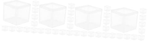 IMIKEYA 40 STK Pralinenschachtel Süßigkeiten Fall Mini-süßigkeiten-Fall Transparentes Gehäuse Durchsichtige Geschenkboxen Quadratische Behälter Mit Deckel Schokoladenbehälter Acryl
