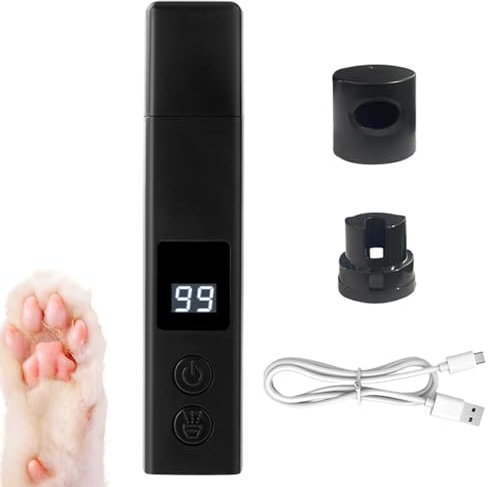 Cortador de garras para perros, amoladora de garras para mascotas | Recargable eléctrico para perros - Cortaúñas para cachorros, de uñas para perros pequeños, hogar, viajes, K