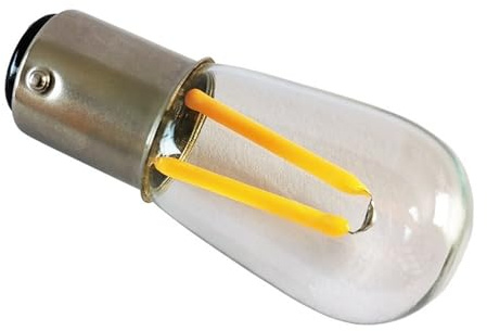 Jiaxu Lighting, Pack of 20, LED Filament Light Small Bulb T22B B15D 1.5W AC110V Christmas Decoration Light Household Bulbs(2700K Warm White)