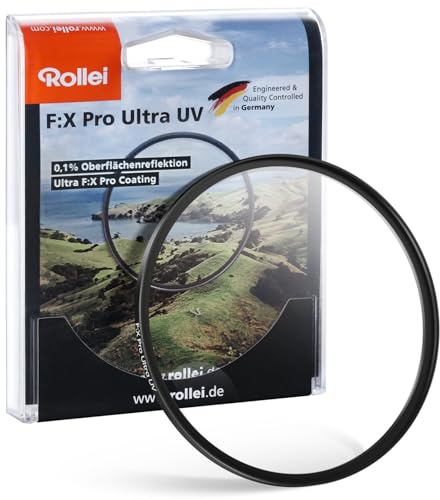 Rollei F:X Pro Ultra Rundfilter UV-Filter 82 mm Schutzfilter Ultraviolett | Filter 99,9% Lichtdurchlässigkeit 36 Schichten Spezieller Beschichtung Schraubfilter für 150-Megapixel-Hochleistungskamera