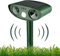 Repelente de gato ultrasónico, repelente de gato solar, repelente al agua para gatos al aire libre con detector de movimiento, repelente ultrasónico antiroedores para animales, animales salvajes