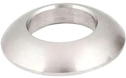 Rondella svasata in acciaio al carbonio in acciaio inossidabile, M6 M8 M10 M12 M16 M20 M24 Rondella decorativa conica sferica concava conica convessa(Spherical Stainless,M20 (1Pcs))