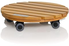 Lechuza-Rolluntersetzer Natural Wood 30 Round Eukalyptusholz, Ø 30 x 7 cm, 16782