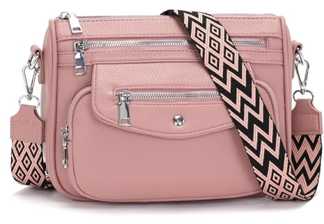 YISUOHOOM 7 Farben Umhängetasche Damen Klein 2025 Crossbody Bag Kleine Handtasche Damen Rosa Schönes Geburtstagsgeschenk für Frauen