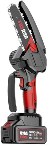 Mini Motosierra Bateria,Motosierra Bateria de 8 Pulgadas con Bloqueo de Seguridad,Engrasador Automático,Motosierra Inalámbrica Portátil con Motor sin Escobillas,para Podar Árboles de Jardinería