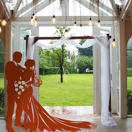 Arche carrée en Bois de 2,2 m pour cérémonie de Mariage et décoration de fête, Support de Toile de Fond pour cérémonie, Plage, pelouse, Jardin, Remise de diplômes