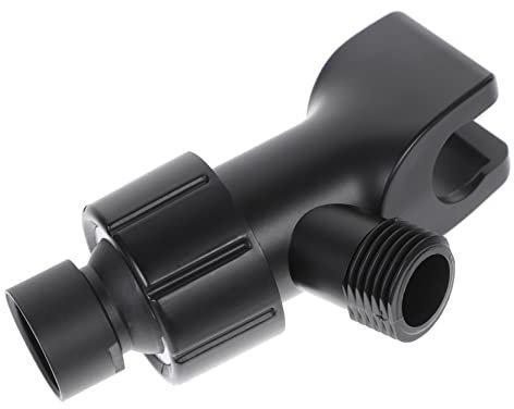 NUOBESTY soporte de ducha baño soporte de pared para cabezal de ducha Poseedor bath soporte del brazo del brazo de la ducha conector de cabezal de ducha de mano AbS Black