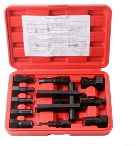 Juego completo de herramientas para extracción de rodamientos de rueda de motocicleta con 10 extractores internos de 8 mm a 25 mm y estuche de almacenamiento