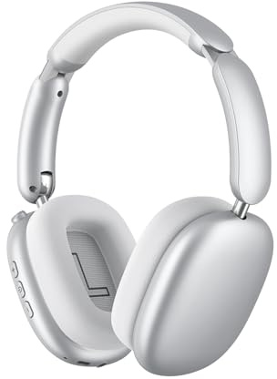 Wentronic Active Noise Cancelling Headphones,Deep Bass,Foldable Wireless Over Ear,Breathable Leather Earpads
