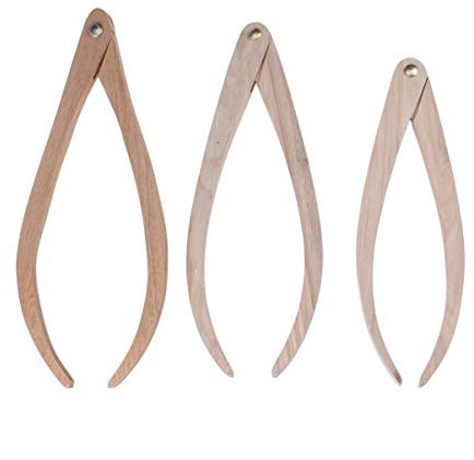 BESPORTBLE 3Pcs Feder Messschieber Holz Keramik Keramik Messwerkzeuge zum Schnitzen Formen Ton Skulptur Modellierung