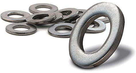 PROTECH 10 Stück Unterlegscheiben M10 Edelstahl rostfreier A2 V2A Innendurchmesser 10.5mm Außendurchmesser 20mm Beilagscheiben Scheiben DIN 125 A U-Scheiben