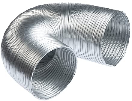 Alluminio 150mm / 1.5metri Tubo Flessibile di Scarico - Tubo di Ventilazione Uscita Scarico Elemento Sistema di Alimentazione Aria Calda