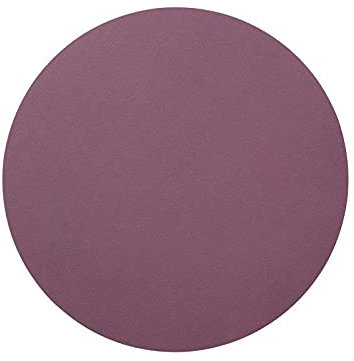 LindDNA Tischset Circle aus Recyceltem Leder in der Farbe Plum, Maße: 30cm x 30cm x 0,2cm, 981040