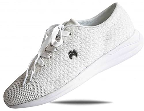 Henselite HM72 Mens Lawn Bowling Trainer-Color White-Size 9