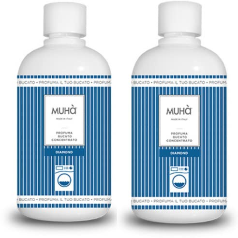 Muha - Profumatore per bucato intenso 400ml Diamond + Profumatore per bucato intenso 400ml Diamond
