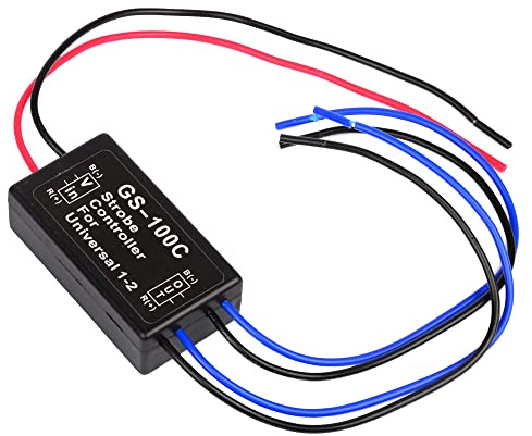 YUNPINGCAR 12 V GS-100C Blitz-Stroboskop-Controller, Auto-Blinkermodul für LED-Bremslicht, Rücklicht, Bremslicht (GS-100C)