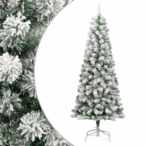 Künstlicher aufklappbarer Weihnachtsbaum mit beflocktem Schnee, 240 cm