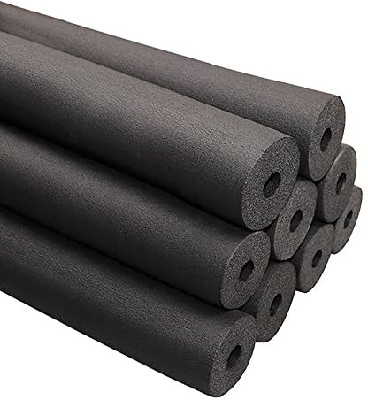 Rohrisolierungsschaum, Rohrisolierungsschaum Rohrisolierungs-Schaumstoffschlauch for den Außenbereich, 1/2 Zoll, hitzebeständig, isoliert, 6 Fuß langer Rohrisolierungsschlauch for Kupfer, schwarze Poo