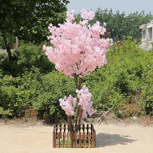 BEDOIN Árbol de los Deseos de la Flor de melocotón Japón de la Flor de Cerezo de la simulación de la Flor Falsa de la Flor de Cerezo de la decoración del Centro Comercial(1x0.6m/3.2x1.9ft)