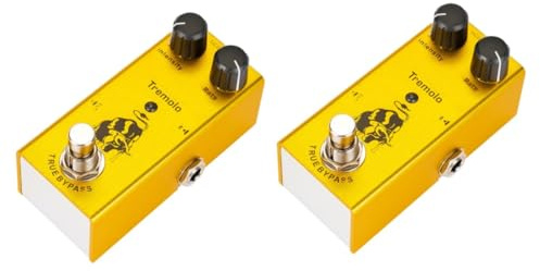 Abaodam 2 Pezzi Amplificatore Pedale Effetti Chitarra Singolo Blocco Pedale Effetto Bypass Amplificatore Valvolare