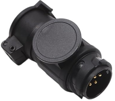 YananAC 7 polig Anhänger Adapter 12 V Stecker Anhängerstecker 13 auf 7 Polig Wasserdicht Adapter Stecker für LKW Pkw Traktor Boot Maschine Wohnwagen Wohnmobile Anhängeradapter