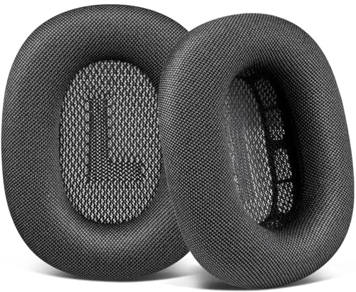 SOULWIT Replacement Earpads for Airpods Max Over-Ear Headphones, Ear Pads Cushions with Durable Mesh Fabric, Softer Foam - Space Gray