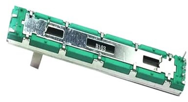 REIUAFWYGV 1pcs 75mm Mixer Fader Slide Series B10K 6pin Double Straight Sliding Potentiometer 60mm Travel Distance