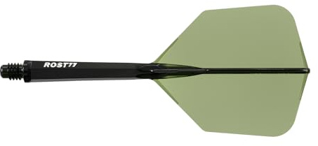 CUESOUL ROST 77 Integrierter Dartschaft und Flight, Big Wing Shape, 3er-Set (klare Farbserie)