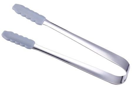 Pinze per cubetti di ghiaccio - Pinze per cubetti di ghiaccio per congelatore in acciaio inox con custodie in silicone | Pinze per servire buffet, pinze per dessert, pinze per alimenti per il tè,