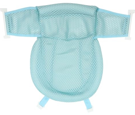 Abaodam Verstellbares Babybadewannennetz mit Dreipunkt Sicherheitsgurt aus Pp Material Komfortabel und Tragbar für Neugeborene im Bad oder Draußen