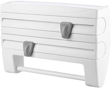 PAIDE P Dispenser Pellicola e Alluminio,Taglia Pellicola Alluminio, Aggiornamento. Dispenser e taglierina per film e Alluminio. Taglierina Alluminioe e Film. Non magnetico(Doppio Bianco)