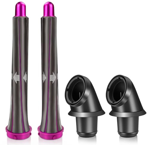 20 mm långa locktång och adapter för Dyson HD01 HD02 HD03 HD04 | HD04 HD07 HD08 HD15 HD16, konvertering av hårtorken till en locktång, 2 locktång