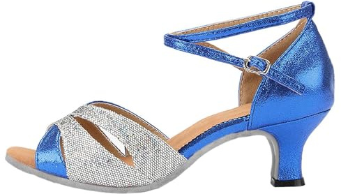 Daikascbny Chaussures De Danse Femmes À Bout Ouvert À Talons Hauts Standard Tango Sandales Danse Latine Antiderapante Salsa Bachata Sandales De Chacha Jazz Salon D'été Escarpins