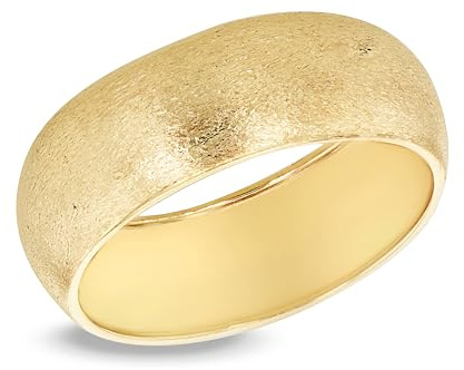 CARISSIMA Damen-Ring aus 9 Karat Gelbgold, 6 mm, satiniert