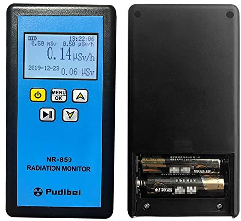 Geiger Compteur portatif professionnel de rayonnement nucléaire portable dosimètre multifonctionnel détecteur radioactif pour radiations électromagnétiques X Ray testeur